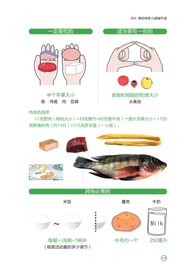 糖尿病患儿健康饮食手掌法则评估日常摄入食物的量